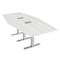 Skutchi Designs 45 in W, 96 in L, 29 in H, Engineered Wood Top, White HAR-HEX.IR-46x93-T-ELEC-WHCYPRESS - alternate 1